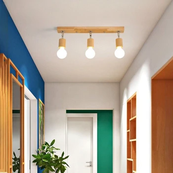 Severské drevo sledovať svetlo moderné tvorivé osobnosti jednoduché povrchovú montáž led strop spálne den uličkou svetlá