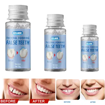 1 Fľaša Zubné Tepelnej Korálky Zuby Dyhy Dočasné Zuby Súprava Na Opravu Korálky