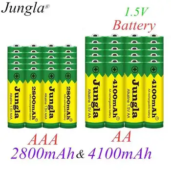 Batterie alcaline Nabíjateľná 1,5 V AA 4100 mAh + AAA 2800 mAh pour Led lampe, Mp3, nouveauté