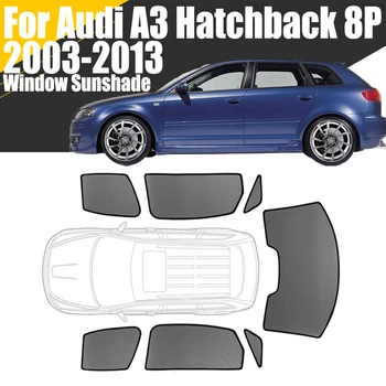Vlastné Magnetické Auto Okno Slnečník Pre Audi A3 Sportback Hatchback 8P 2003-2013 Záves Prednej časti Oka Rám čelného skla Opony