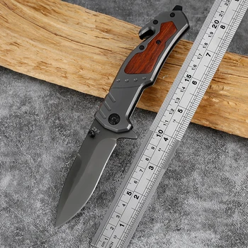 skladacie čepeľ noža lovecký nôž dreva rukoväť + čepeľ vonkajšie vrecko na nôž na prežitie, camping nože taktický nôž na ovocie nástroje