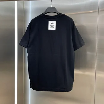 Yohji Tshirts Y3 Yamamoto Nové Letné Štýl List Tlač Okrúhlym Výstrihom, Krátky Rukáv Mužov A Žien Jednoduché, Bežné T-shirt