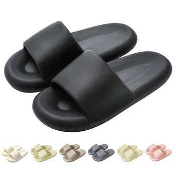 Flip-flops letné dámske hrubé platformu non-slip tichý sandále mäkké textilných módnych flip-flops ženy