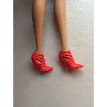 bábika topánky červená vysoký podpätok topánky pre vaše BB 1:6 bábiky BBI612