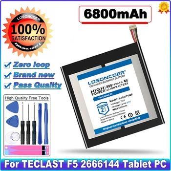 LOSONCOER 6800mAh H-30137162P Batérie Pre TECLAST F5 2666144 Tablet PC NV-2778130-2S Pre JUMPER Ezbook X1